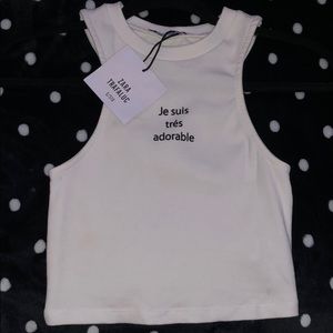 Zara’s white Tank top